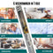 Homewell Raamfolie HR++ 70x300 - Isolerend - Zonwerend - Anti inkijk - Lamellen