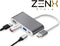 USB C Hub 6 in 1 - USB C naar USB - USB C dock - USB 3.0 - 4K UHD HDMI - Voor Mac Book / IPAD / Apple / Chromebook / HP / Asus / Lenovo - Ethernet - ZenXstore®