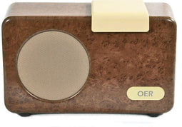 OER Muziekspeler - Muziekspeler - Eenvoudige bediening 1 knop - Walnoot