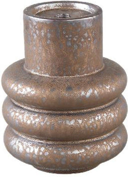 PTMD Kandelaar Dolcie - 16x16x23 cm - Keramiek - Brons