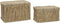 Kofferset DKD Home Decor 74 x 46 x 46 cm Touw Bamboe