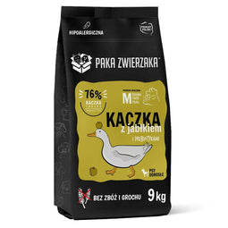 Voer Paka Zwierzaka Duck with apple M Eend 9 kg