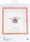 Thea Gouverneur - Borduurpakket met telpatroon - 3018 - Voorgesorteerde DMC Garens - Hommel - Linnen - 20 cm x 21 cm - DIY Kit