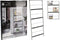 H&S - Collection - Tijdschriftenhouder - 150x56,5 - cm - metaal - zwart