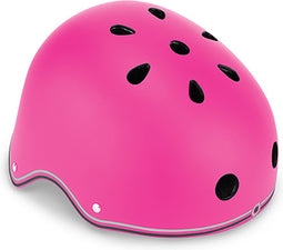 Helm - Globber Helm Primo XS/S Deep Pink - roze- LED verlichting - ABS helm met EPS schuim - verstelbaar - XS-S 48-53cm