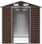 vidaXL - Tuinschuur - 191x215x198 - cm - gegalvaniseerd - staal - bruin