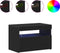 vidaXL - TV - Meubels - met - LED - Lichten - 2 - stuks - Zwart - Eiken - 60x35x40 - cm - Geengineerd - Hout