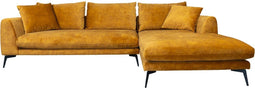 Tower living nottingham 2,5-al + chaise r - adore 015 yellow orange