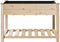 vidaXL - Tuinbak - met - Rek - 115x59x76 - cm - Massief - Houten - Vuurhout