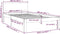 vidaXL - Bedframe - massief - grenenhout - grijs - 100x200 - cm