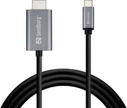 Sandberg 136-21 - USB-C to HDMI Kabel - 4K @ 60 Hz - Zilver