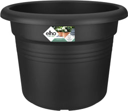 Elho Green Basics Cilinder 55 - Bloempot voor Buiten - Ø 54.3 x H 41.2 cm - Living black