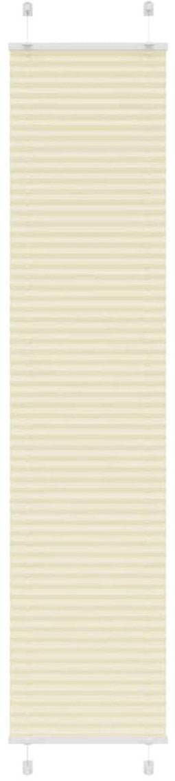 vidaXL - Plissé - rolgordijn - 45x200 - cm - stofbreedte - 44,4 - cm - polyester - crème