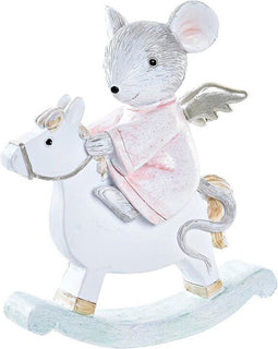 Kerstversiering DKD Home Decor Muis Hars (9,5 x 4 x 11 cm)