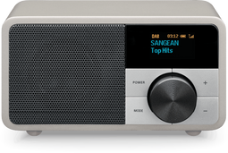 Sangean DDR-7 - DAB+ Radio - Bluetooth en AUX-in - Houten Behuizing Zilver