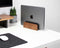 Balolo laptop houder verticaal - Verticale Standaard voor Bureau - Walnotenhout