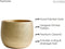 Olly & Rose Barcelona - Keramische Plantenpot - Handgemaakt Goud 25cm (10 inch)