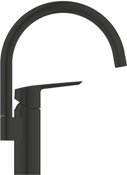 GROHE QuickFix Start - eengreeps keukenmengkraan - hoge C-uitloop - Matte Black