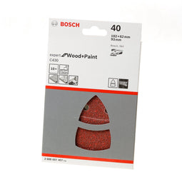 Bosch C430 - Schuurbladset - 10-delig 102x62 mm korrel 40