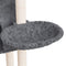 vidaXL - Kattenmeubel - met - sisal - krabpalen - 108,5 - cm - donkergrijs