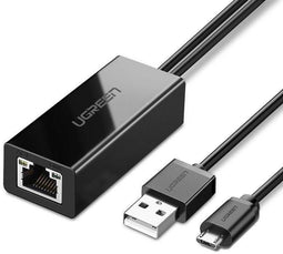 Ugreen - externe netwerkkaart - micro USB 100Mbps voor Chromecast