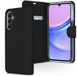 Accezz Wallet Softcase - Samsung Galaxy A15 (5G) / A15 (4G) - 3 pashouders - Zwart