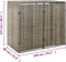 vidaXL - Containerberging - dubbel - 140x80x117 - cm - poly - rattan - grijs