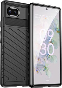 iMoshion Hoesje Geschikt voor Google Pixel 6a Hoesje Siliconen - iMoshion Thunder Backcover - Zwart