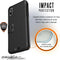 UAG Metropolis - Hoesje iPhone XS Max - 360 graden bescherming - Zwart