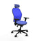 Piqueras y Crespo 3D036N2 - Bureaustoel - Verstelbare hoogte hoofdsteun - Licht Blauw