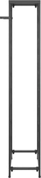 vidaXL - Wijnrek - voor - 27 - flessen - 34x18x100 - cm - smeedijzer - zwart