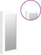 vidaXL - Sieradenkast - met - spiegel - wandgemonteerd - 30x8,5x67 - cm - wit