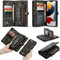 Caseme - vintage 2 in 1 portemonnee hoes - Geschikt voor iPhone 13 Pro Max - Zwart