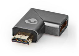 Nedis CVTB34904GY - HDMI-adapter - Rechts gehoekt - Grijs