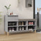 vidaXL - Schoenenkast - 102x36x60 - cm - bewerkt - hout - sonoma - grijs