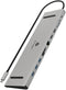 ICY BOX IB-DK2106a-CPD - USB-C Dockingstation - 2x HDMI 3840x2160@60Hz en VGA - Aluminium