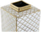 Vaas DKD Home Decor 14,5 x 14,5 x 30 cm Porselein Gouden Wit