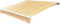 vidaXL - Luifeldoek - 6x3 - m - canvas - zonnebloemgeel - en - wit
