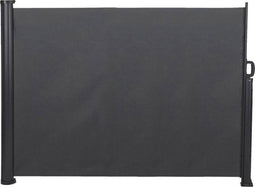 Infinity Goods - Verstelbaar Windscherm - 300 x 160 cm - Uitschuifbaar - Weerbestendig - Antraciet