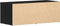 vidaXL - TV-meubel - Zwart - Eiken - 80x34x30 - cm - Gefabriceerd - Hout