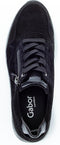 Gabor 96.587 - Lage sneakers - Suède met dubbele rits - Zwart