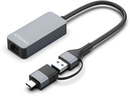 Aisens USB3.2 Gen1 - Netwerkadapter - USB-A+USB-C naar 2.5G