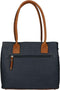 Berba Medium Schoudertas Dames - Leer - Chamonix - Blauw