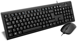 V7 Wired Keyboard and Mouse Combo - Draad - Membraan - Qwerty ES