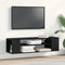 vidaXL - Wand-tv-kast - Zwart - Eiken - 100x30x26,5 - cm - Gemaakt - van - Hout
