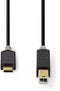 Nedis CCBW60651AT20 - USB Type-C 2.0 kabel - 200cm - Grijs