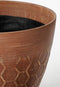Mica Decorations Bravo Bloempot voor Buiten - H32,5 x Ø38 cm - Koper bijenkorf