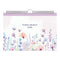 Lannoo Agenda (2026) - Familiekalender - 310x220mm - FLOWERS WATERCOLOUR - LAVENDEL