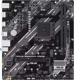 ASUS Prime B550M-K - Moederbord Micro-ATX - AMD Socket AM4 64GB DDR4 7.1 kanalen aRGB