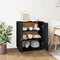 vidaXL - Dressoir - 65,5x40x75 - cm - massief - grenenhout - zwart